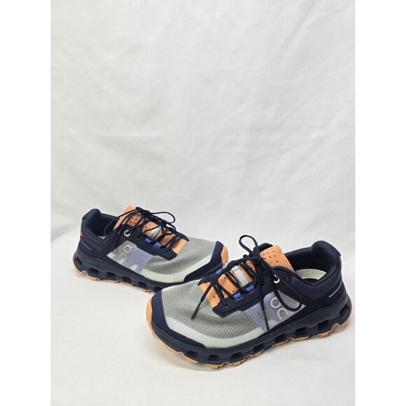 On Running Athletic Shoes - Navy and Orange - Picture 1 of 13